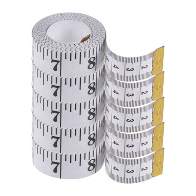 Unique Bargains Plastic Soft Flexible Tailor Ruler 300cm/118" 5 Pcs