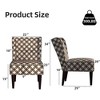 Bestier Mid Century Fabric Accent Chairs with Wing-back Brown - 2 of 4