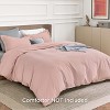 3 pieces Duvet Cover Soft Double Brushed Bedding Set for Kids & Adults Zipper Closure - 2 of 4