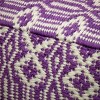 16" Hand Woven Pouf Ottoman Lavender - National Tree Company - 3 of 3