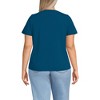 Lands' End Women's Short Sleeve Lightweight Jersey Gathered Shoulder T-Shirt - 2 of 4