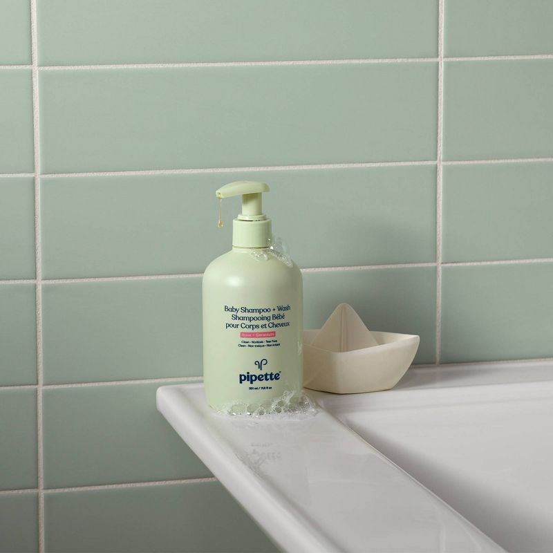 Pipette Baby Shampoo + Wash Rose + Geranium - 11.8 fl oz, 4 of 14