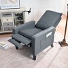 29.13"W Fabric Recliner Chair with Adjustable Push-Back, Mobile Phone Holder and Cup Holder for Living Room - 4 of 4