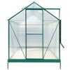 Gulches 6x10x7 Feet Green Polycarbonate Greenhouse Heavy Duty Powder Coated Aluminum Walk in Kit with Rain Gutter Vent Door Backyard Garden - 2 of 4