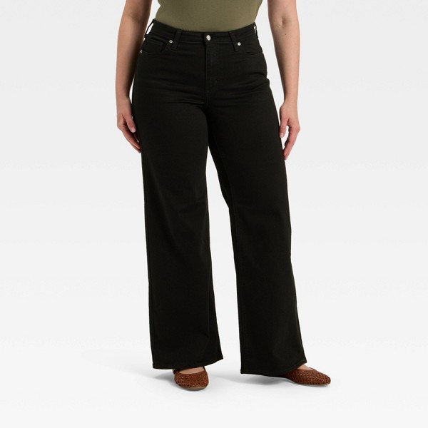 Jeans de Tiro Alto y Pierna Ancha para Mujer - Universal Thread™ 4