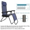 KTMBDW Set of 2 Adjustable Steel Mesh Zero Gravity Lounge Chair Recliners w/Pillows and Cup Holder Trays for Deck, Patio, Beach, Yard - 4 of 4