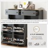 KTMBDW Shoe Cabinet Set of 2, Entryway Organizer with 2 Flip Drawers and Adjustable Panel, Hidden Wood Shoe Cabinet for Entryway Hallway - 3 of 4