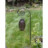 ACHLA Designs 2pc Fiddlehead Poles Wrought Iron Bird Bath Stand - 3 of 4