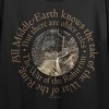 Lord Of The Rings War Of The Rohirrim Rohan Scenery Women's Black Crew Neck Short Sleeve Crop Top - 2 of 4