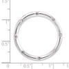 Black Bow Jewelry Sterling Silver& Created Pink Sapphire Stackable Large Slide, 29mm - 4 of 4