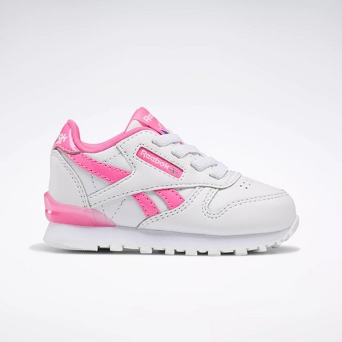 Reebok Classic Leather 'n' Flash Shoes - Toddler Toddler Sneakers 5 Ftwr White / White / Atomic Pink : Target