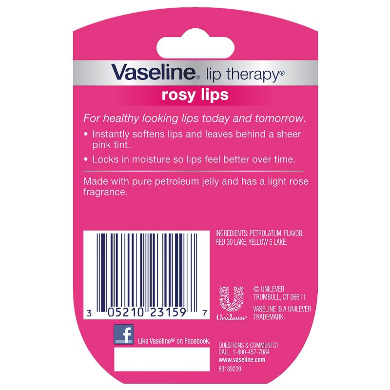 Vaseline Rosy Lip Therapy -  0.25oz, 5 of 14