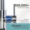 WOWOW Single Handle Pull Down Sprayer Kitchen Faucet with Soap Dispenser, Pull Out Spray Wand in Brushed Nickel - 3 of 4