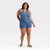 Women's Halter Denim Romper - Universal Thread™ - 3 of 3