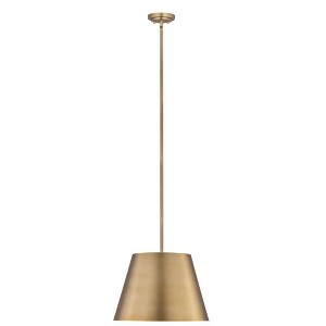 Lilly 1-Light Pendant - Modern Steel Fixture for Kitchen & Living Area, 18" Wide - 1 of 4