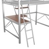 NicBex Metal Loft Bed with Built-in Desk and Shelf for Kids Teens Adults,Twin/Full - 4 of 4