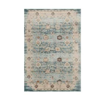 Luxe Weavers Floral Distressed Area Rug, Boho Chic Carpet