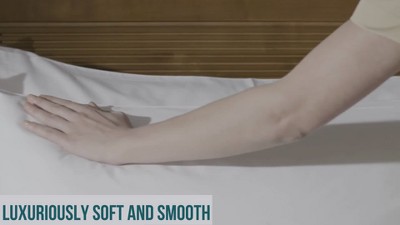 King Size White Cotton Zippered Pillow Protectors - Set of 2