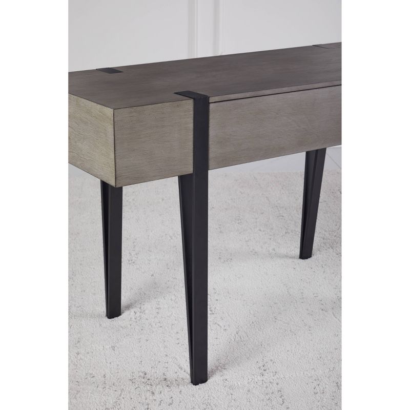 Cole Wood and Metal Modern Farmhouse Sofa Console Table Dark Gray - Abbyson Living, 6 of 11