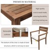 Whisen Acacia Wood Outdoor Dining Table And Chairs Suitable For Patio, Balcony Or Backyard - 3 of 4