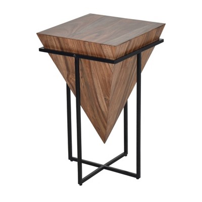 Ansley Accent Table Nut Brown - Treasure Trove Accents