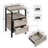 Yaheetech Wooden Bedside Table End Table with Open Shelf for Bedroom Living Room - 3 of 4