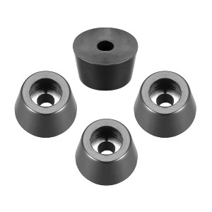 Unique Bargains Rubber Durable Anti-Slip Furniture Feet Bumpers Pads 4 Pcs - 1 of 4