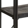 vidaXL 5-Tier Bookcase Black 55.1"x11.8"x70.9" Solid Mango Wood - 4 of 4
