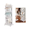 Apex Vanguards 3 Multi-Layer Rolling Laundry Basket - 3 of 3