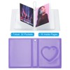 Unique Bargains Love Heart PVC Material Photocard Binder Album with 32 Pockets 4.3"x3.3" 2 Pcs - 3 of 4