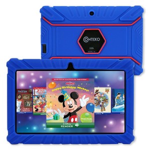 Contixo V8 Kids Tablet 7" Android Tablet with Parental Controls, 32GB Storage, Disney eBooks, Dual Cameras & Kid-Safe Design - Dark Blue - 1 of 4
