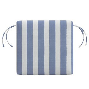 18" x 18" Outdoor Seat Cushion Brush Cabana - Skyline Furniture - 1 of 4