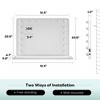 Keonjinn Large LED Vanity Makeup Mirror with LED Bulb Lights, Hollywood Makeup Mirror - 4 of 4