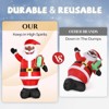 7 FT Christmas Inflatable Decoration, Inflatable Santa Claus Holding Gift, Blow Up Yard Decorations for Holiday Party Front Yard Lawn Garden Decor - 3 of 4
