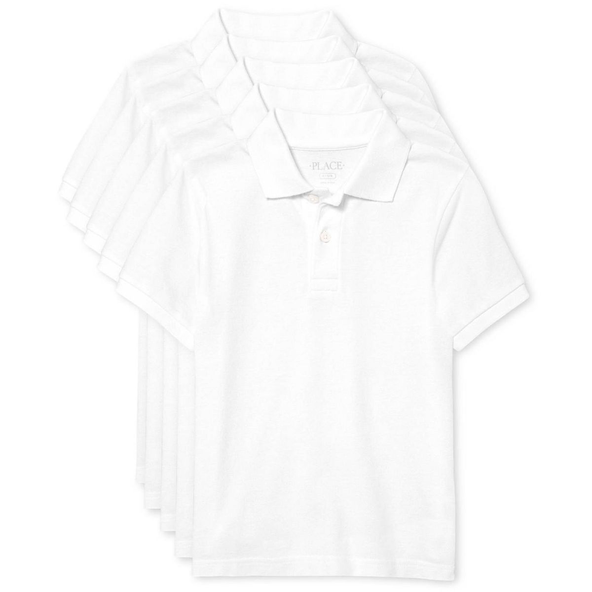 The Children's Place Boys Uniform Short Sleeve Pique Polo 5-Pack