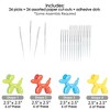 Big Dot of Happiness Balloon Animals - Dessert Cupcake Toppers - Happy Birthday Party Clear Treat Picks - Set of 24 - 3 of 4