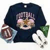 Simply Sage Market Women's Graphic Sweatshirt  Football Season Pink Helmet - 3 of 4