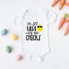 The Juniper Shop I'm Just Here For The Chicks Baby Bodysuit - 2 of 2