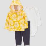 Carter's Just One You® Baby Girls' Daisy Long Sleeve Top & Bottom Set - Yellow