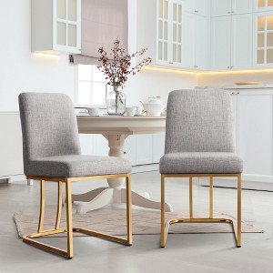 Dovelina Upholstered Modern Luxury Dining Chair Set of 2 - 1 of 4