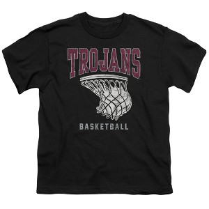 University Of Arkansas At Little Rock Basketball Hoop Kids T-Shirt For Youth Black - 1 of 4