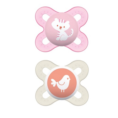 MAM Perfect Start Pacifier, 0-2 Months, Girl, 2 Pack 