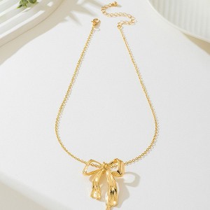 Anna-Kaci Women's Bow - Shaped Pendant Necklace - 1 of 4