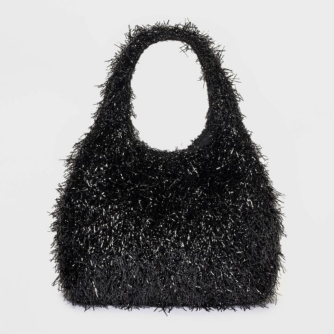 Tinsel Mini Party Tote Handbag A New Day Black Target