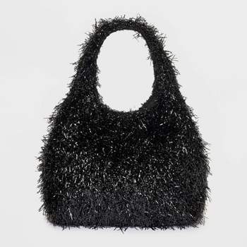 Tinsel Mini Party Tote Handbag - A New Day™ Black