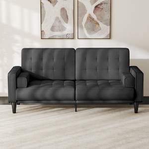 Kayamas 70" Small Loveseat Sofa Small Couch for Living Room, Comfy Love Seat with Removable Washable Cover and Solid Wood Frame - 1 of 4