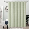 Aoibox Boho Farmhouse Shower Curtain with Tassel, Linen Rustic Heavy Duty Water Repellent Fabric, Bohemian Vintage Country Style for Bathroom - 2 of 4