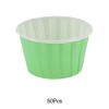 Unique Bargains Curled Rim Disposable Baking Cups Greaseproof Paper 2.56"x1.57" 50 Pcs - 4 of 4