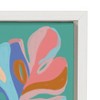 18" x 24" Sylvie Monstera Green Framed Canvas By Kasey Free White - DesignOvation - 3 of 4