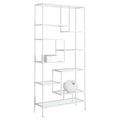 target glass bookcase